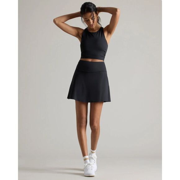 New Womens Rhone Course to Court Sport Skort in Black 16" - Picture 2 of 5